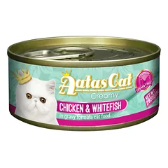 Aatas Creamy Chicken&Whitefish konservai katėms, 80 g parduotuvėje zooprekes24.lt