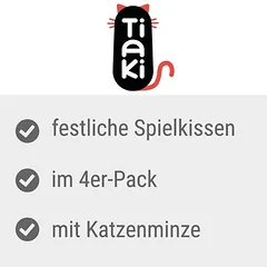 TIAKI Xmas žaislų katėms rinkinys, 4 vnt. rinkinys — 4 nuotrauka