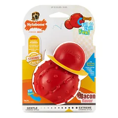 Nylabone Strong Cone Chew Bacon - guminis skanėstas žaislas šunims, bekono kvapo, XS — 5 nuotrauka