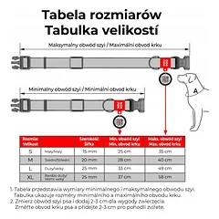 Nailoninis šuns antkaklis Waudog NASA, M dydis, 28-40 cm, 20 mm — 3 nuotrauka