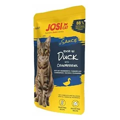 Josera JosiCat su antiena ir spanguolėmis padaže, drėgnas maistas katėms 85 g