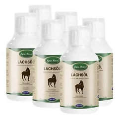 Lyra Horse® 100 % lašišų aliejus arkliams, 6 x 500 ml — 2 nuotrauka