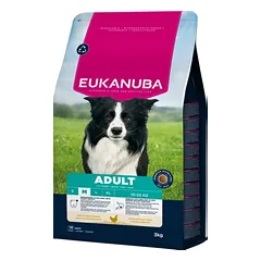 Eukanuba Life Care Adult sausas maistas vidutinių veislių šunims su vištiena M 3 kg
