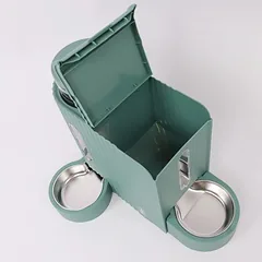 TIAKI maisto ir vandens dozatorius PERFECT FIT, iki 1,3 kg sauso maisto ir 3 l vandens — 5 nuotrauka