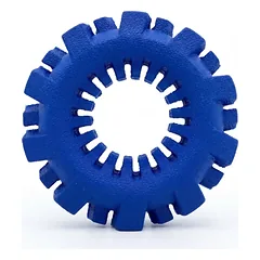 Šunų žaislas, guminis, žiedo formos, mėlynas, 12,7 cm