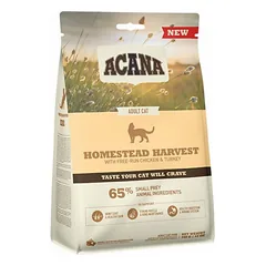 Acana Cat Homestead Harvest sausas maistas katėms 0,34 kg parduotuvėje zookaralyste.lt