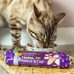 Tribal Cat konservai katėms su saida ir menke Fresh Pollock & Cod, 100 g — 4 nuotrauka