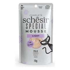 Schesir Special Light putėsiai antsvorio turinčioms katėms su vištiena ir kalakutiena, 70g