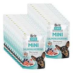Brit Care Mini Salmon & Herring fillets in gravy 24x85g