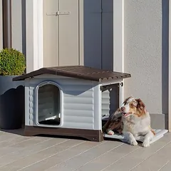 Ferplast plastikinė būda šunims Dogvilla, Dideliems 26–45 kg — 5 nuotrauka