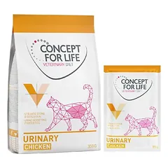 Concept for Life mišrus rinkinys Veterinary Diet Urinary, sausas maistas katėms, 80 - 99 g — 2 nuotrauka
