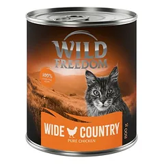Wild Freedom Adult drėgnas maistas katėms, ekonominė pakuotė 12 x 800 g - begrūdė receptūra, Mixpaket (Huhn, Seelachs, Kaninchen) — 2 nuotrauka