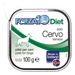 Forza10 Solo Diet Deer konservai hipoalerginiai šunims su elniena, 100g