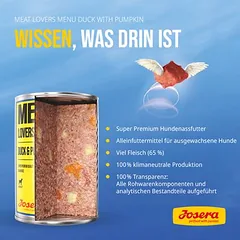 Josera Meatlovers meniu 6 x 800 g, drėgnas maistas šunims — 2 nuotrauka