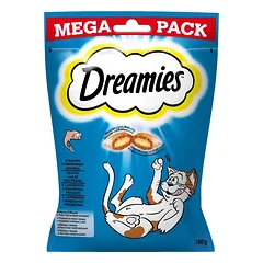 DREAMIES Mega Pack 180g - skanūs lašišos skonio skanėstai katėms