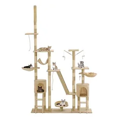 Prolenta Premium draskyklė katėms Karoliina, 147 x 35 x (230–250) cm, mėlyna, poliesteris: 100 % — 5 nuotrauka