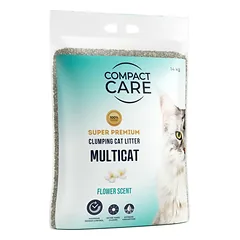 Compact Care Multicat gėlių kvapo kraikas katėms, 14 kg