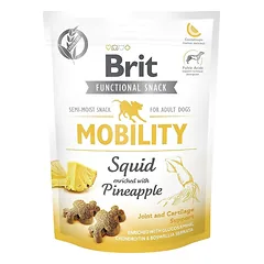 BRIT Care Dog Functional Snack Mobility Squid 150g minkštas skanėstas su kalmarais
