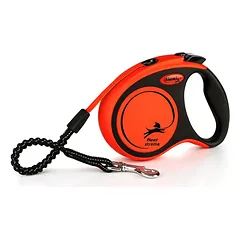 FLEXI pavadėlis šuniui Xtreme S juostinis 5m, oranžinis
