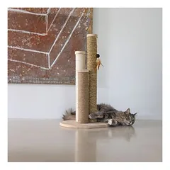 Designed by Lotte medinis draskymo stulpas Willa, natūrali — 5 nuotrauka