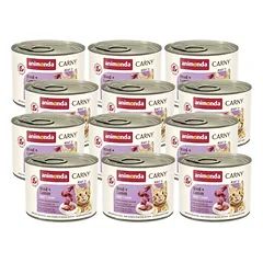 ANIMONDA Cat Carny Adult skonis: jautiena ir ėriena 200g x12