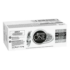 Purina One Adult Cat Mix Meat & Vegetables, drėgnas maistas katėms — 2 nuotrauka