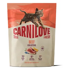 Carnilove True Fresh Cat Dry Beef For Kittens sausas maistas kačiukams, 400 g