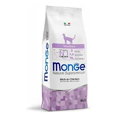 Monge Sterilised su vištiena, sausas maistas katėms 10 kg parduotuvėje 1petshop.lt