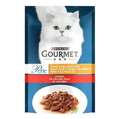 Purina Gourmet Cat Pouch Perle Mini Fillets Beef 85 g