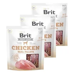 BRIT Jerky Snack Chicken Fillets 3x200g