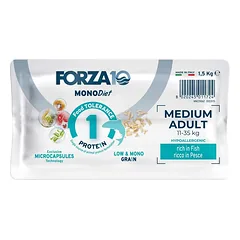Forza10 Medium Monio Diet sausas maistas suaugusiems vidutinio dydžio šunims su žuvimi, 1.5 kg — 3 nuotrauka