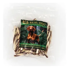 Real Dog Skanėstas Sukti antienos ir menkės sumuštiniai 500g