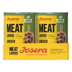 Josera Meat Lovers Junior meniu 6 x 400 g, drėgnas maistas šunims — 4 nuotrauka