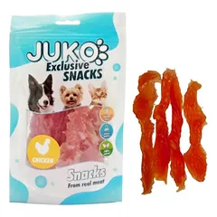 JUKO skanėstas minkštos vištienos juostelės 70g, 1 vnt. parduotuvėje e-zoo.lt