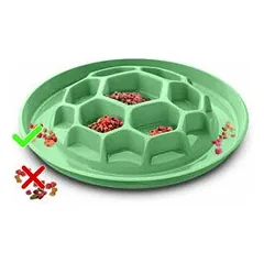 Georplast Slow Food Honey plastmasinis dubenėlis lėtam maisto ėdimui, su neslystančiu pagrindu, 32x32x6 cm — 5 nuotrauka