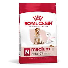 ROYAL CANIN Medium Adult 7+ sausas ėdalas suaugusiems 7-10 metų amžiaus, vidutinės veislės šunims 15 kg