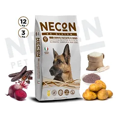 NECON DOG TASTY WILD šunų ėdalas su elniena