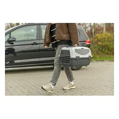 TRIXIE Capri 3 transportavimo dėžė, S 40x38x61 cm, (tamsiai pilka) — 4 nuotrauka