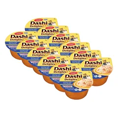 Inaba DASHI papildomas kačių ėdalas - vištienos ir tuno skonio sultinys 12x70 g 
