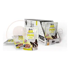 Brit Care Mini Lamb fillets in gravy konservai šunims maišeliuose 85g