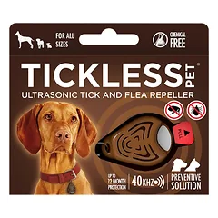Tickless Ultragarsinis šunų pakabukas nuo erkių ir blusų, smėlio spalvos — 5 nuotrauka