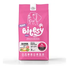 BITESY PLATINUM Monoprotein sausas maistas su lašiša ir batatais šuniukams, 3kg