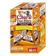 Churu Cat Fun Bites vištiena skanėstai katėms, 8x 12 g
