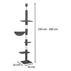 Kačių draskyklė, 245-260 cm, 5 lygiai