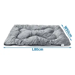Nobleza gultas sunim, pelēks 80x50x12cm — 4 nuotrauka