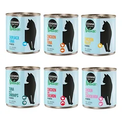 Cosma kombinuotas rinkinys: 24 x 280 g Nature + 2 x 200 g Maxi Snackie XXL, drėgnas maistas katėms — 2 nuotrauka