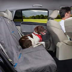 Kurgo Heather Bench Seat Cover - vandeniui atspari automobilio sėdynės uždanga šunims, skirta galinei sėdynei