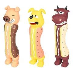 Flamingo Hundespielzeug Latex Hotdog