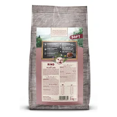 WILDES LAND Soft beef&rice sausas begrūdis pašaras suaugusiems šunims su jautiena ir ryžiais, 5 kg — 2 nuotrauka