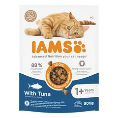 IAMS sausas pašaras katėms su tunu, 3kg